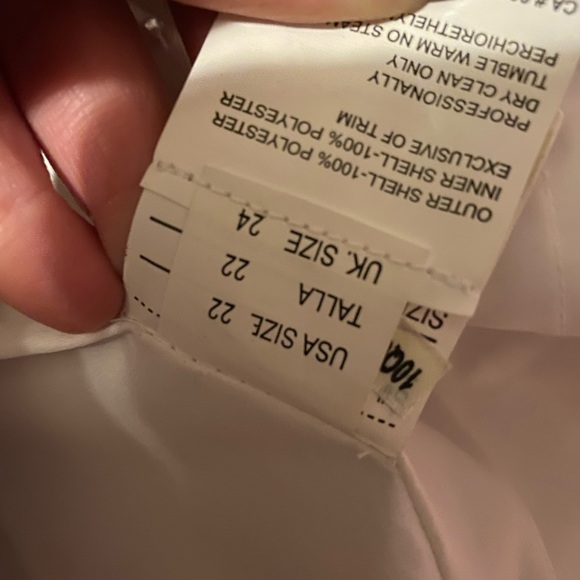 Blue/White Grad Dress - Picture 3 of 5